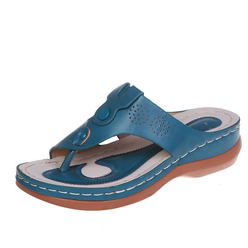 Thong Sandals Women Hollow Out Wedges Shoes Summer