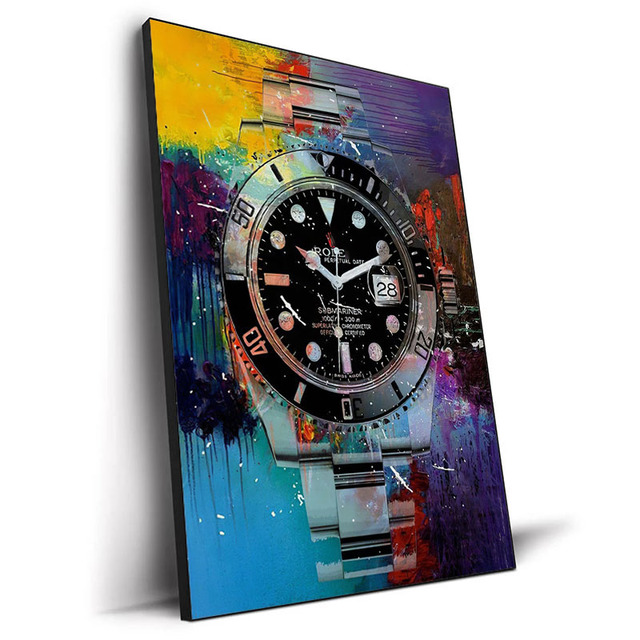 Luxury Wall Art Pictures World Famous Watch Graffiti