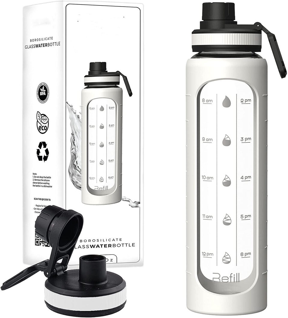 Portable Sports Water Bottle With Large Capacity Kitchen