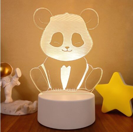 3D Lights Colorful Touch Remote Control LED Visual