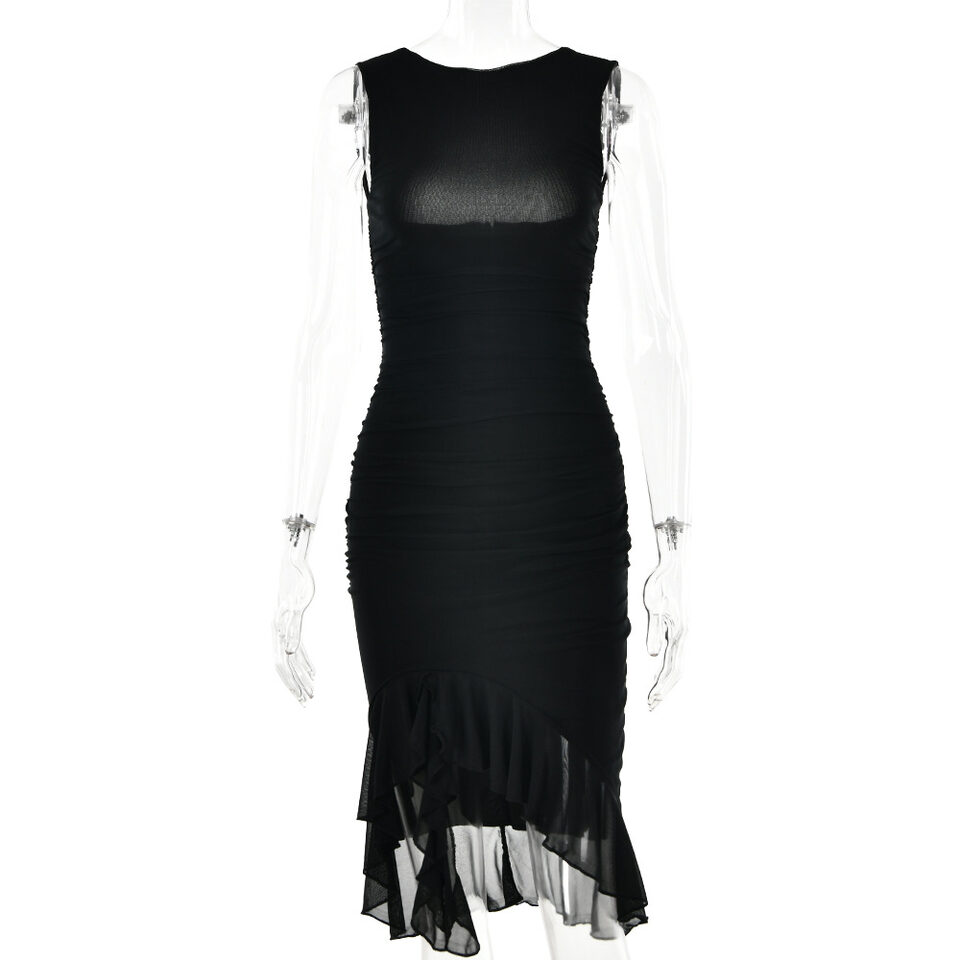 Summer Slim Skinny Sleeveless Dress For Women Fashion