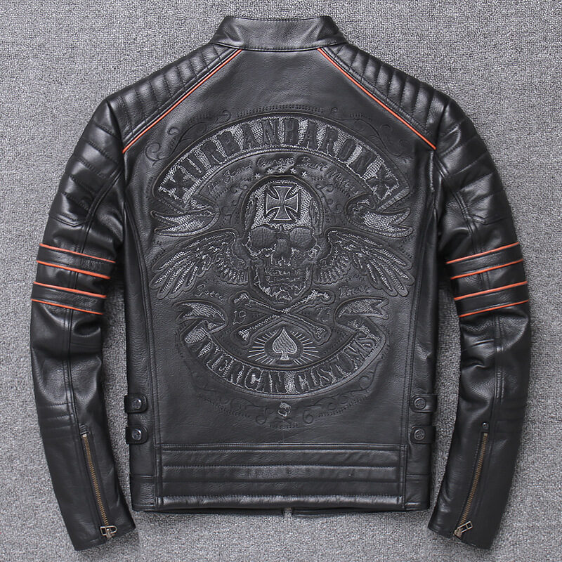 Harley Genuine Leather Clothes Men's Motorcycle Riding Clothing