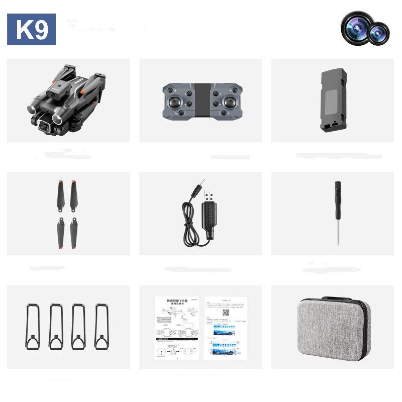 4K HD Aerial Photography Folding Aircraft Dual Camera