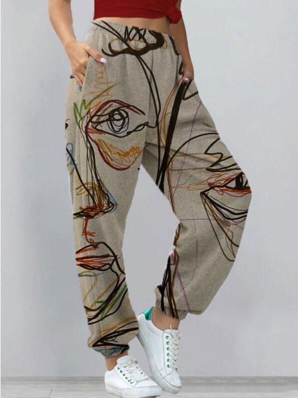 Women's Harem Pants Print Yoga Boho Sports Trousers
