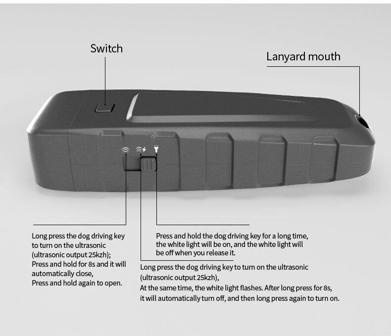 Ultrasonic Dog Training Barking Stopper Handheld Bark Control