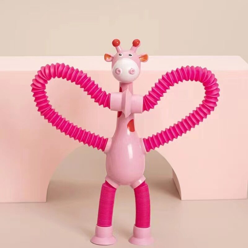 Giraffe Tubes Sensory Toys Novelty Spring Fidget Toy