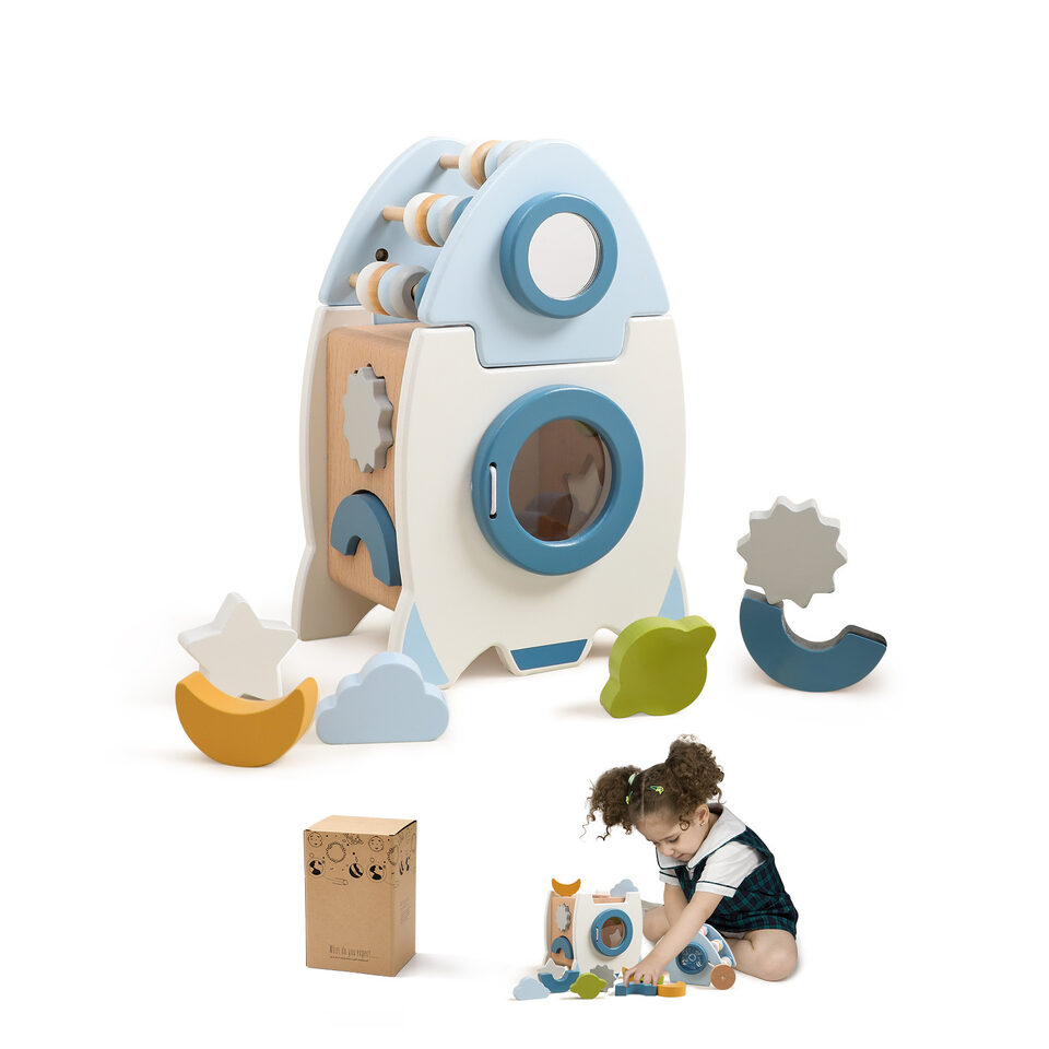 Montessori Educational Rocket Toys Baby Busy Box Calculate