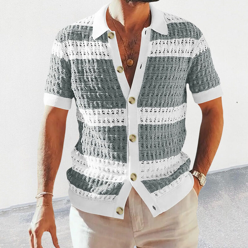 Summer Luxury Fashion New Knitted Shirt Men's Polo