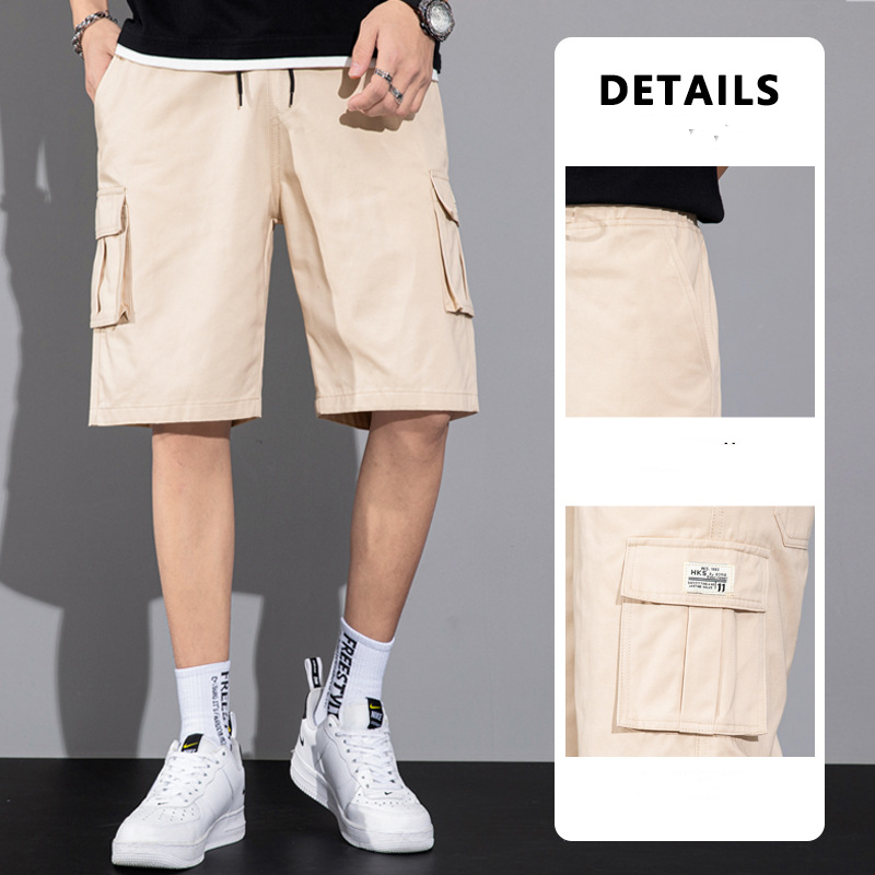 Casual Drawstring Cargo Shorts With Multi Pocket Summer
