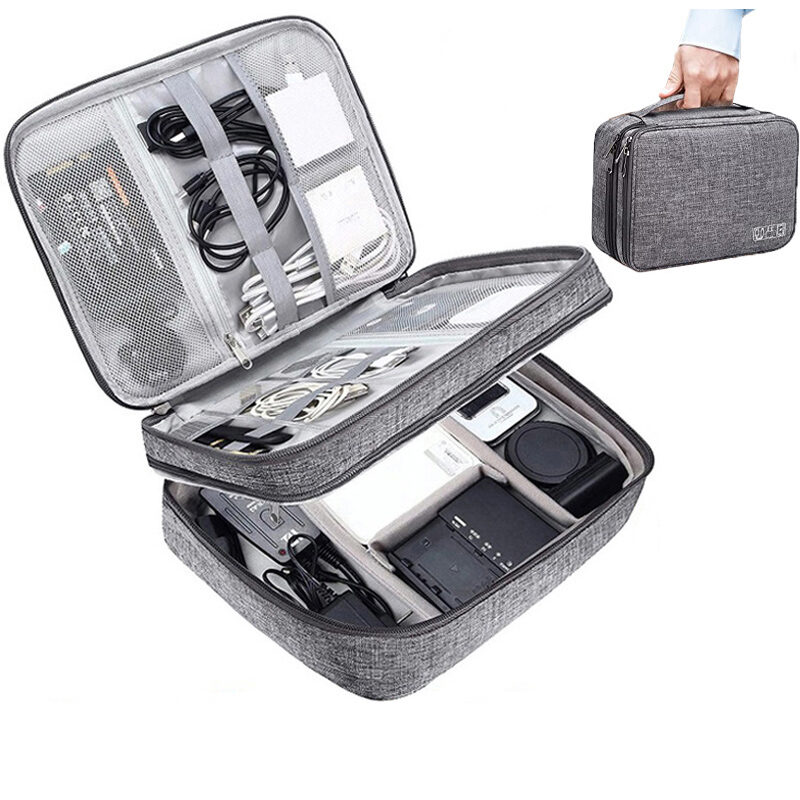 Electronics Organizer Travel Cable Bag Waterproof Portable Digital
