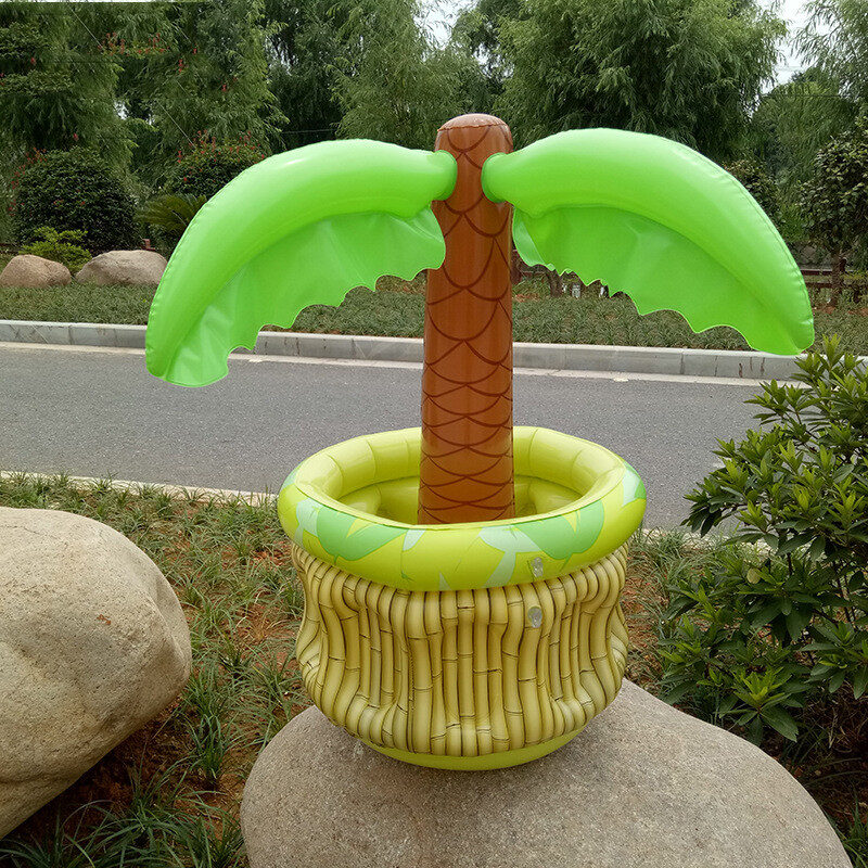 Summer Inflatable Palm Tree Cooler Beer Drinks Ice