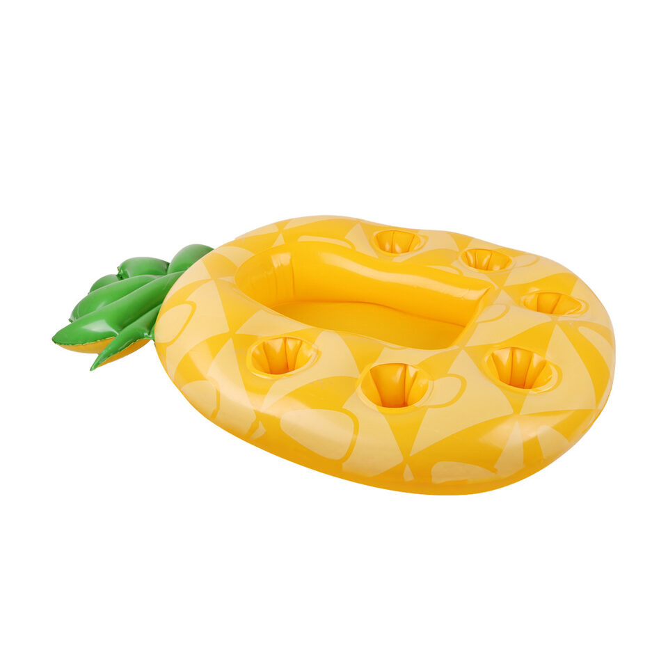Inflatable Cup Holder Pineapple Drink Swimming Pool Float
