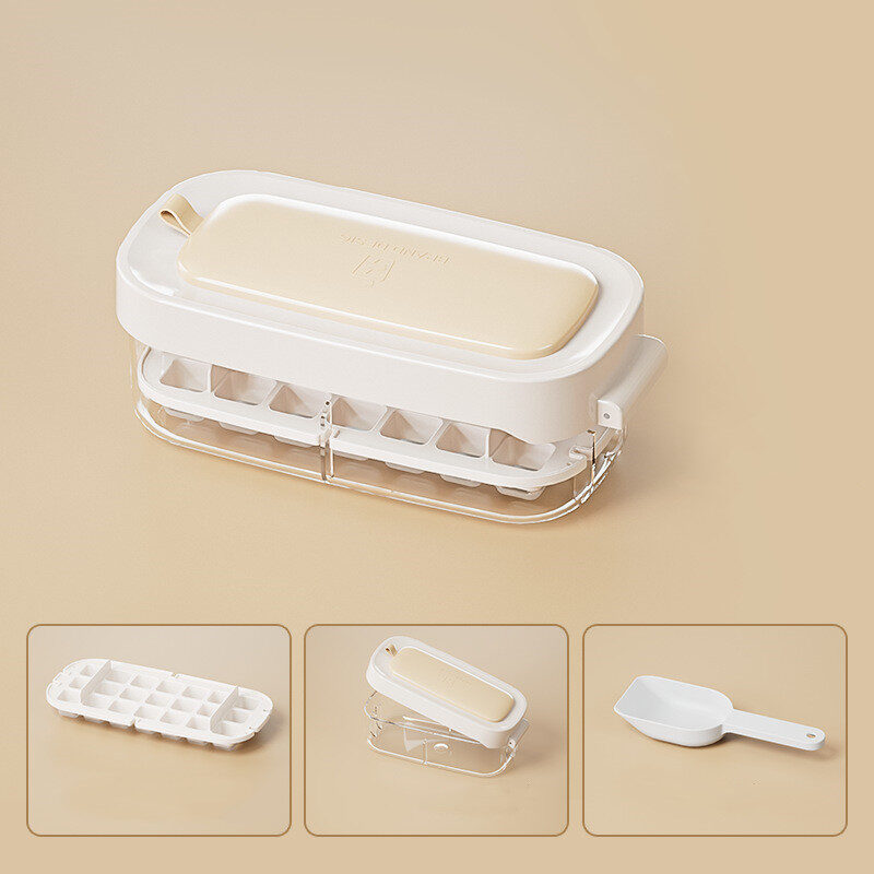 Ice Box Cube Tray Grid High Capacity Food