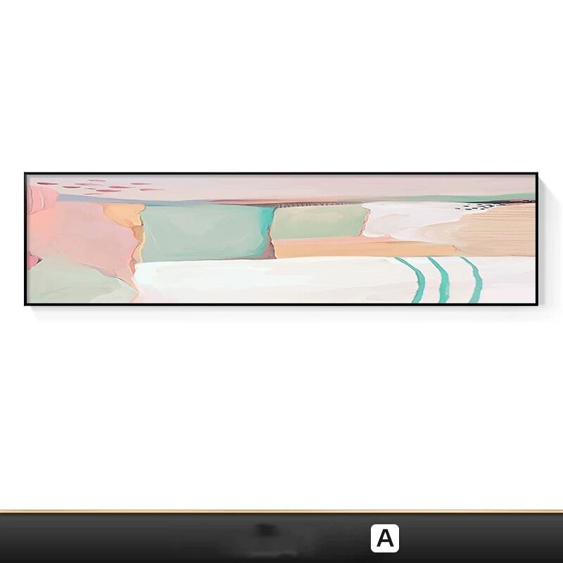 Pink Bedroom Bedside Decoration Abstract Minimalist Master Hanging