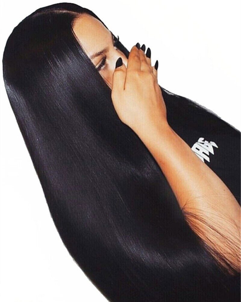 Front Lace Wigs Women Large Straight Hair