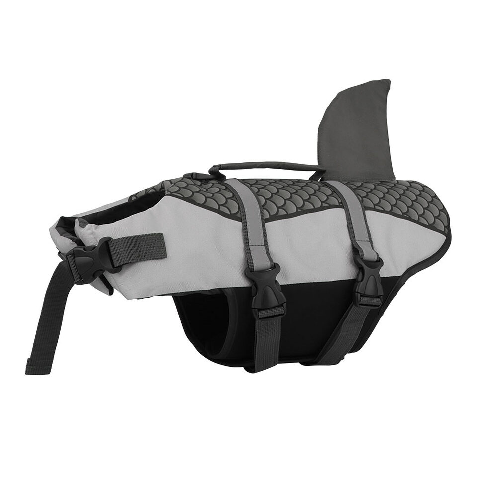 Swim Pet Dog Life Jacket Vest Clothes Collar