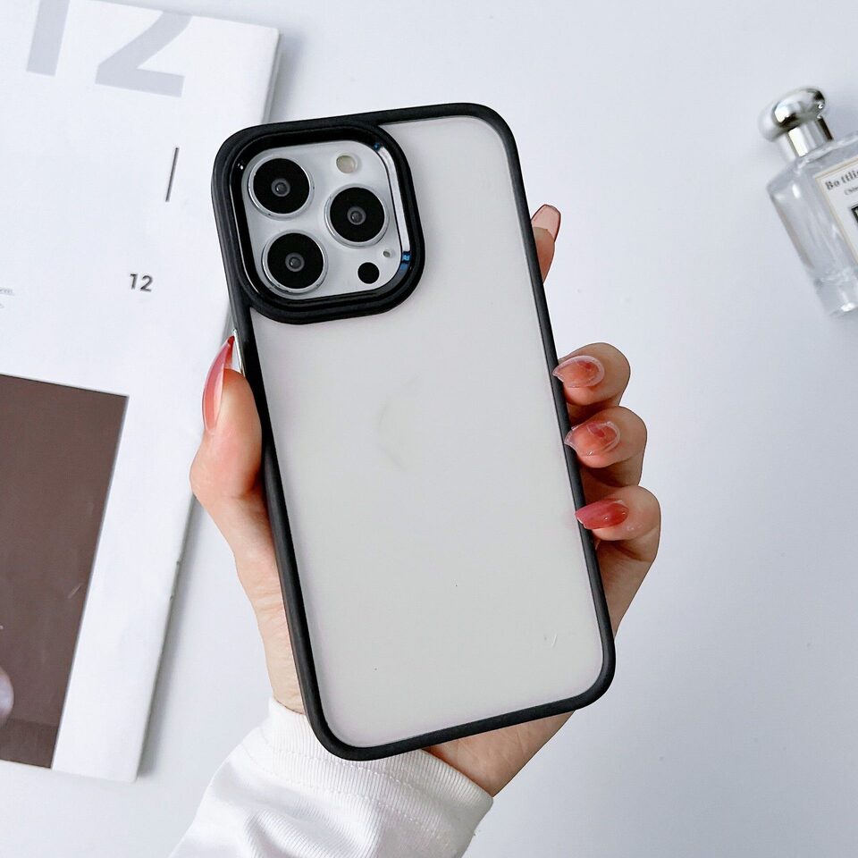 Electroplated Transparent Frosted Protective Case For Mobile Phone