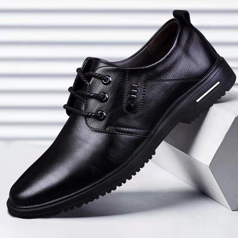 Mens Fashion Casual Leather Soft Sole Insole High