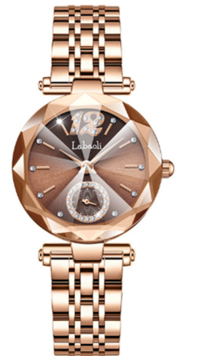 Women's Fashionable Multi-pronged Gradient Glass With Diamond Face
