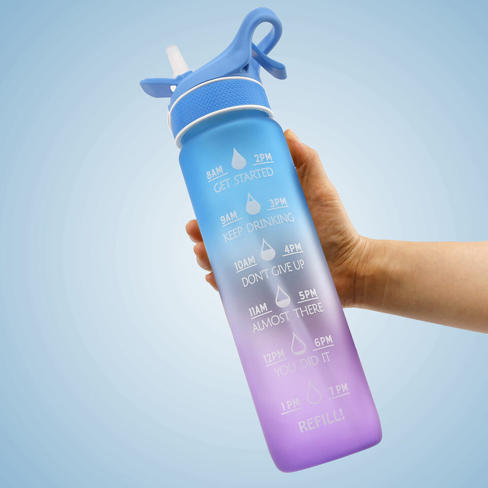 Water Bottle Scrub Bounce Cover Straw Space Cup