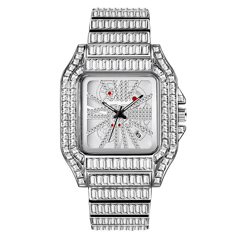 Hip Hop Full Diamond Large Dial Men's Quartz