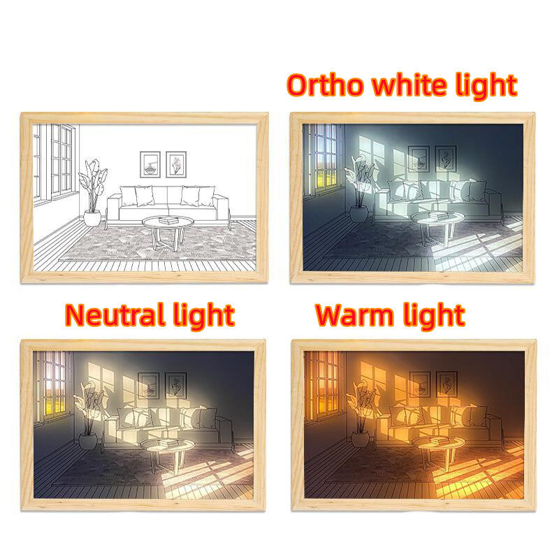 Illuminated Picture LED Decorative Light Painting Bedside Style