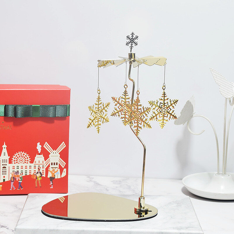 Creative Scented Candles Triangular Tray Rotating Candle Holder