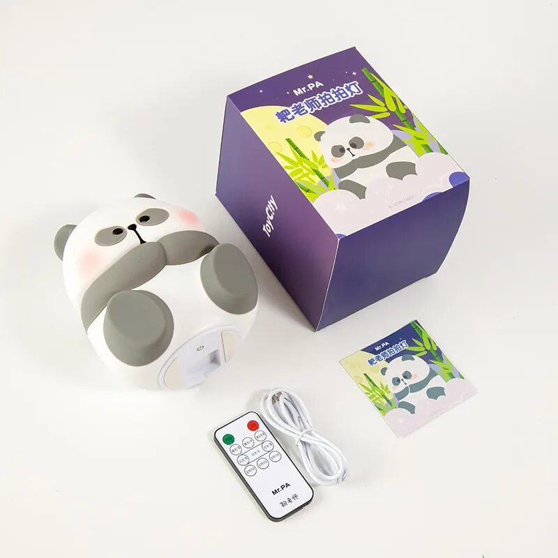 Creative Fashion Panda-shaped Lamp Silicone Night Light Home