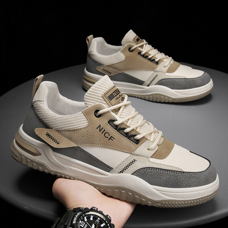 Mens Fashion Casual Leather Surface Waterproof Non-slip Labor