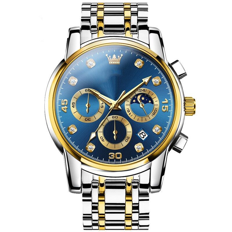 Metal Multifunctional Men's Quartz Watch