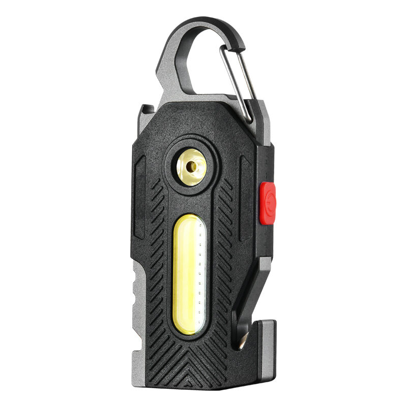 Multifunctional Charging Emergency Light Convenient Keychain Work COB