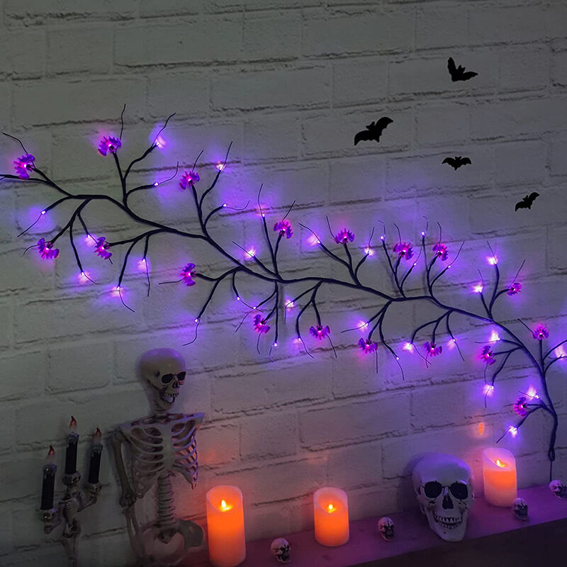 Halloween LED Willow Vine String Light Cool Cartoon