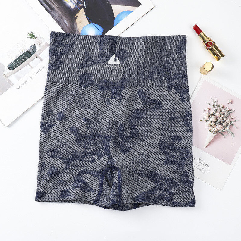 Print Gym Yoga Shorts Soft Workout Running Summer