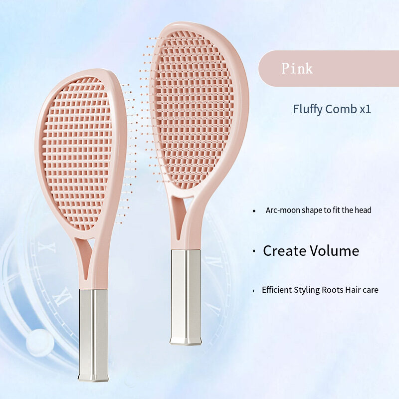 Hair Comb Tennis Racket Fluffy Combs High Skull