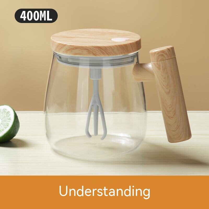 400ML Self Stirring Coffee Mug Electric Mixing Glass