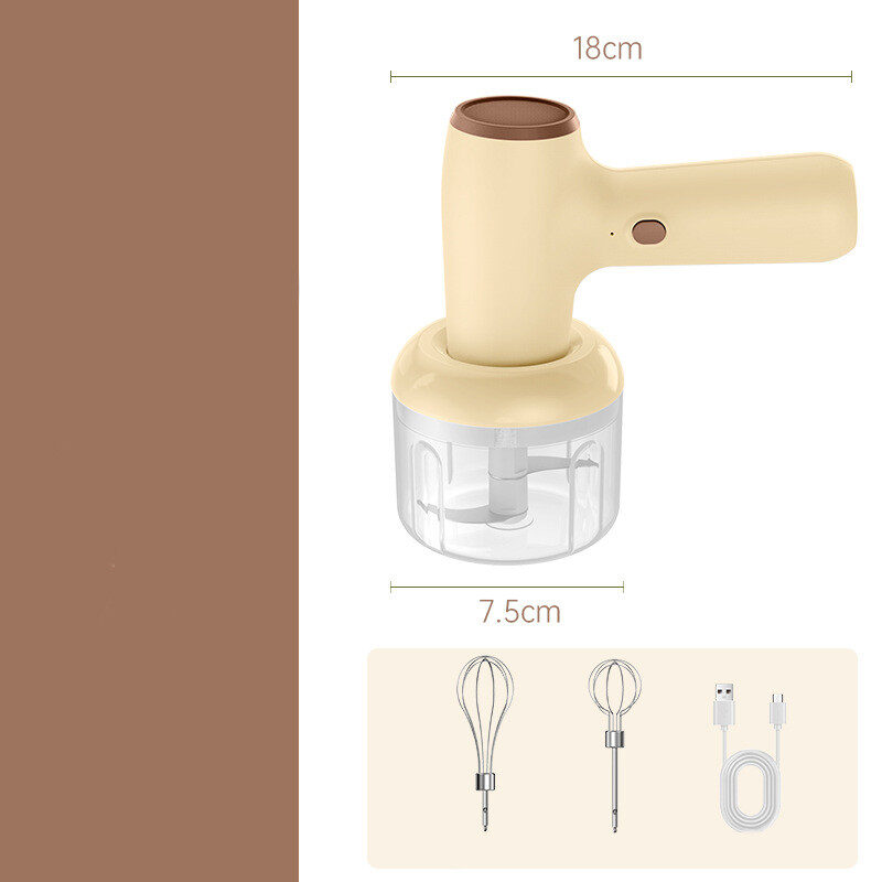 2 In 1 Electric Garlic Chopper USB Rechargeable