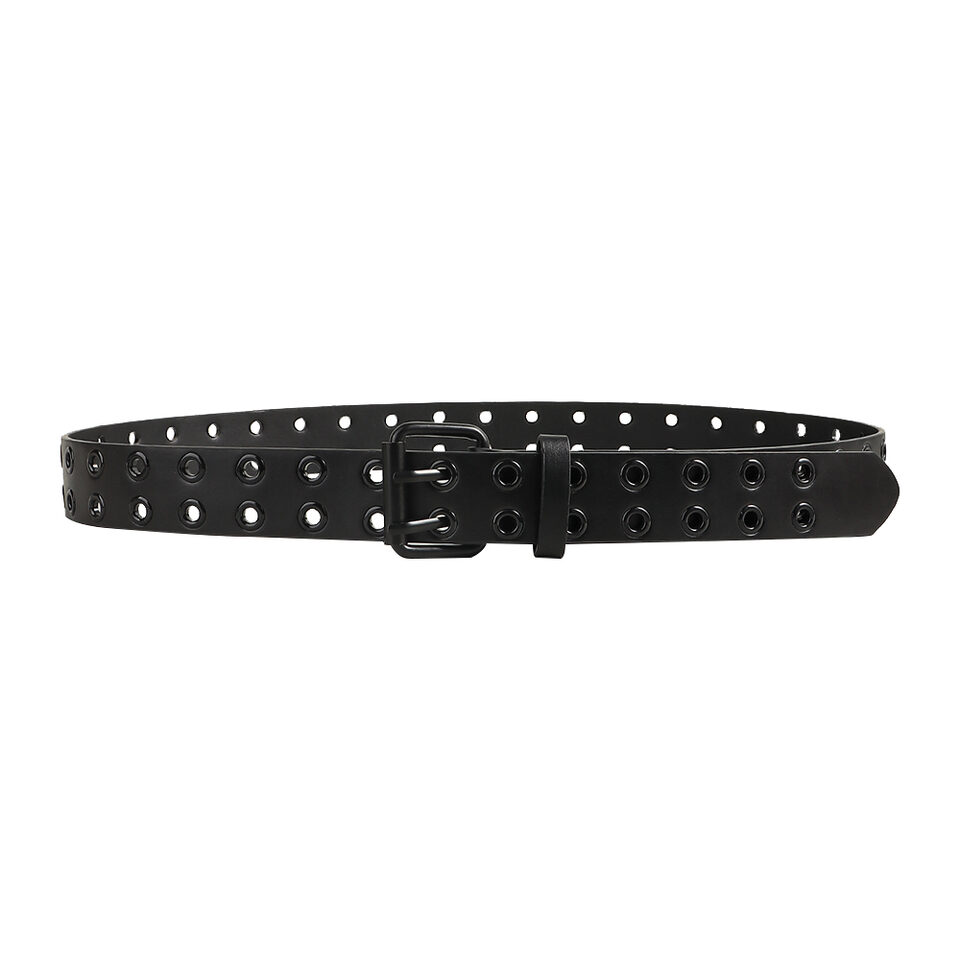 Men's And Women's Double-buckle Cutout Hip Hop Trend