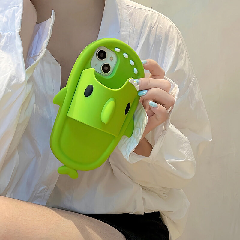 Funny Shark Slipper Phone Case For Iphone 11