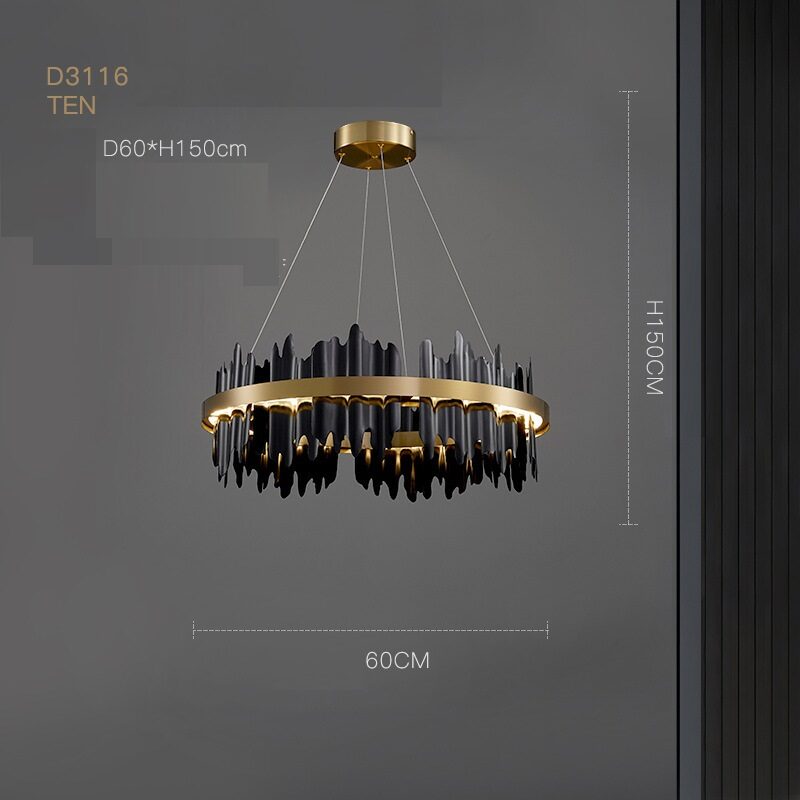 Postmodern Italian Minimalist Luxury Living Room Dining Chandelier