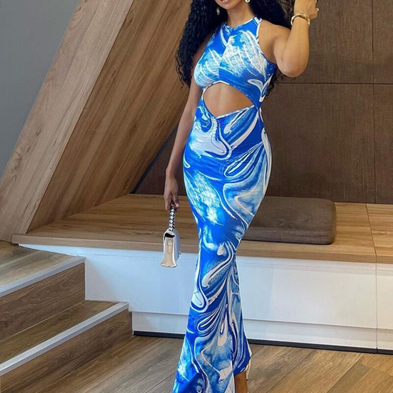 Summer Sleeveless Backless Party Dresses Women's Sexy Package