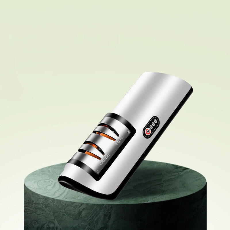 USB Rechargeable Electric Knife Sharpener Automatic Adjustable Kitchen
