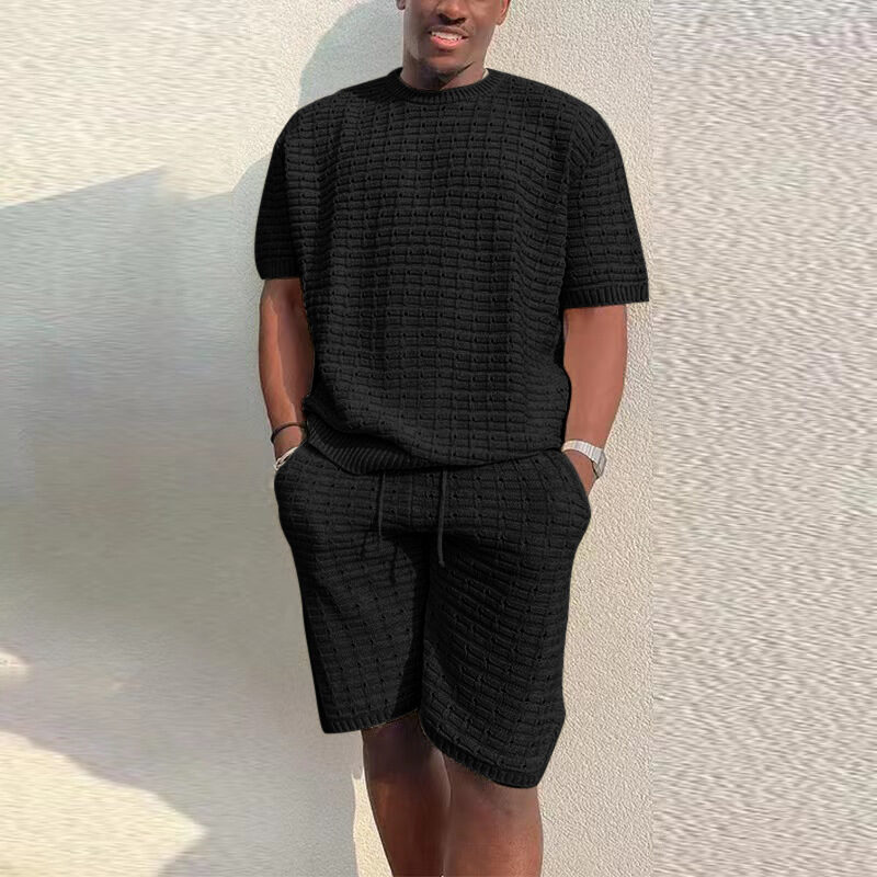 Men's Summer Suit Fashion Loose Men 2 Pieces
