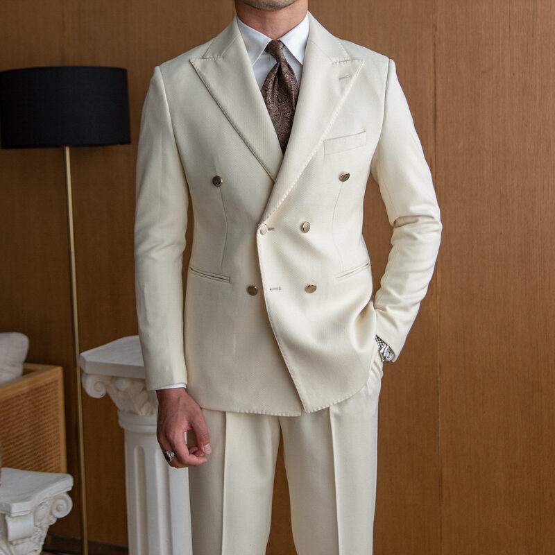 Men's Slim Double Breasted Suit