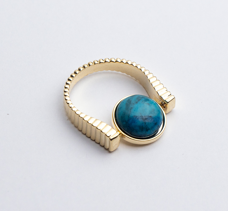 Original Fidget Spinner Rings Natural Stone Replaceable Spinners