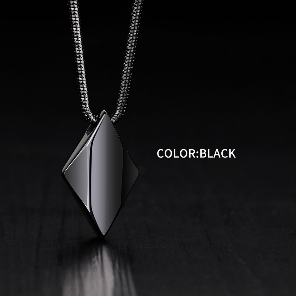 Tungsten Gold Pendant Necklace For Men And Women