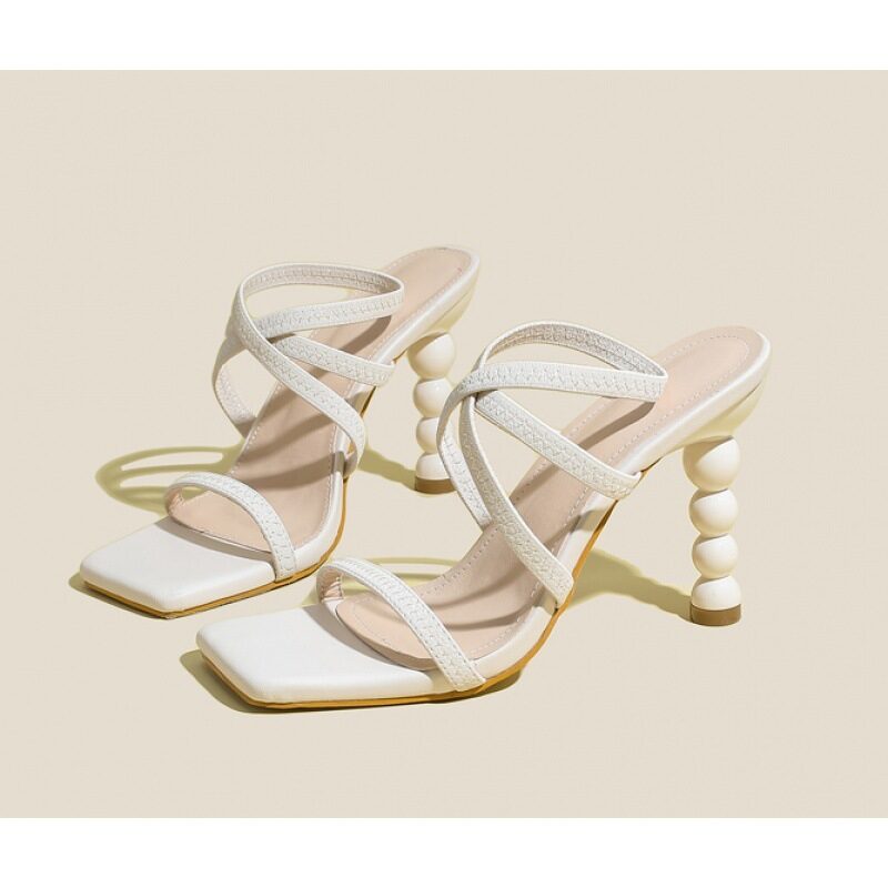 New High Heel Profiled Stretch Slip-on
