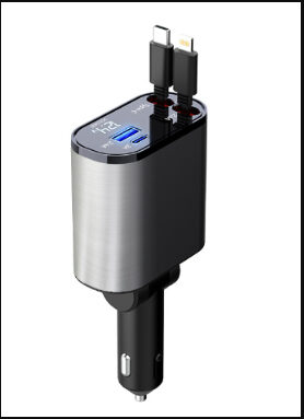 Metal Car Charger 100W Super Fast Charging Cigarette