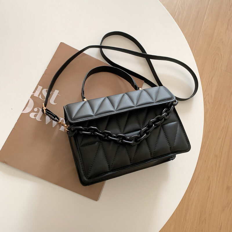 Casual Simple Shoulder Messenger Bag Portable Small Square