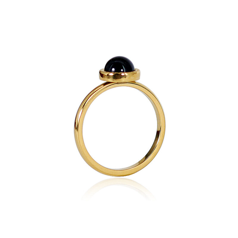 Fashion Jewelry Colorful Natural Stone Inlaid Titanium Steel