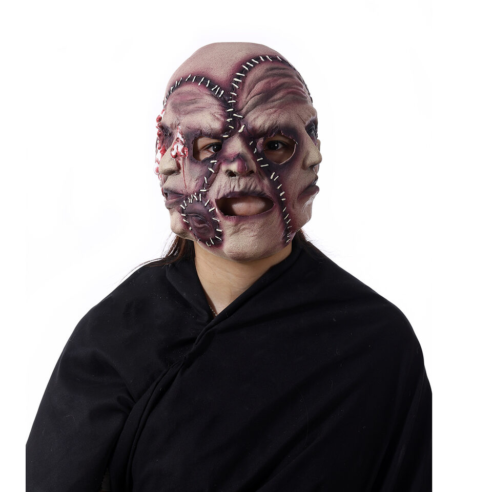 Halloween Three-sided Grimace Horror Mask Cosplay Party Scary